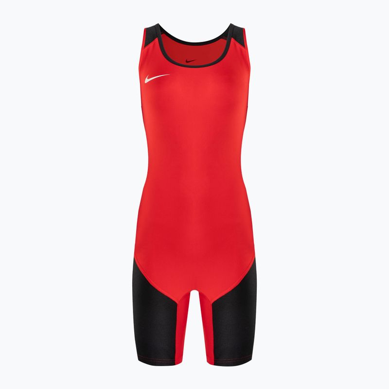 Trykot zapaśniczy damski Nike Weightlifting Singlet scarlet/black