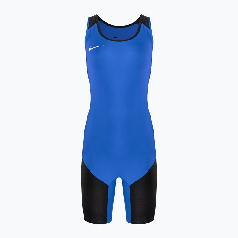 Trykot zapaśniczy damski Nike Weightlifting Singlet royal/black