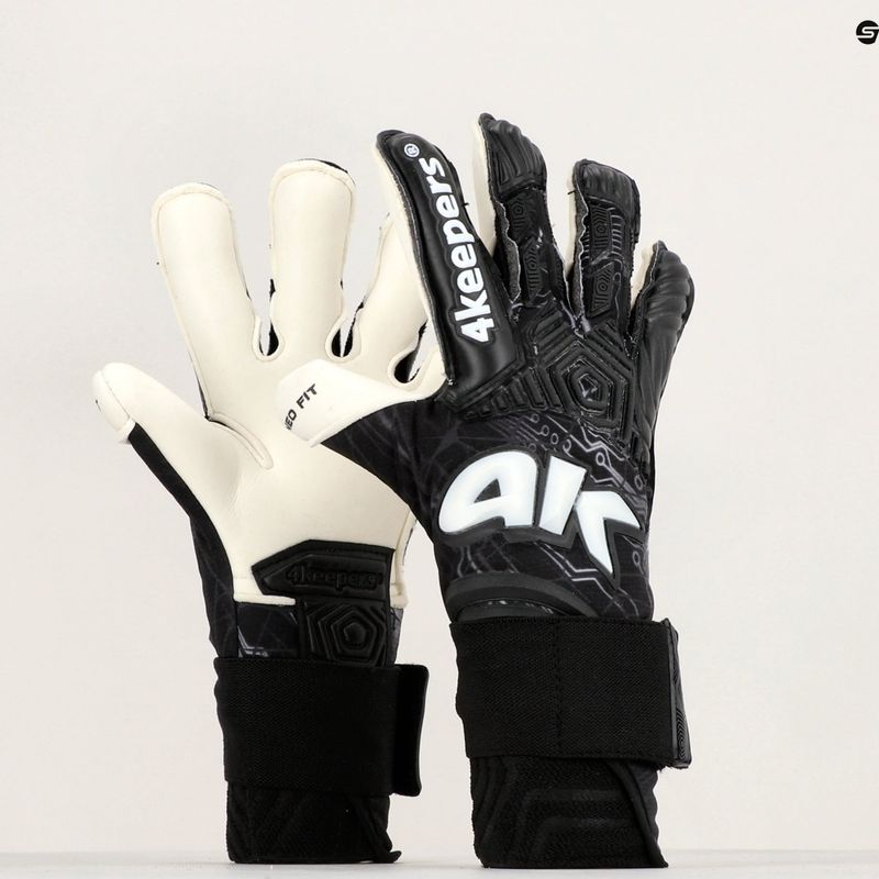 Rękawice bramkarskie dziecięce 4keepers Neo Elegant RF2G Jr czarne 9