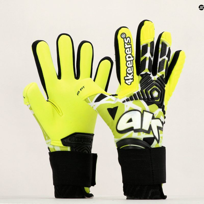 Rękawice bramkarskie 4keepers Neo Focus NC seledynowy 11