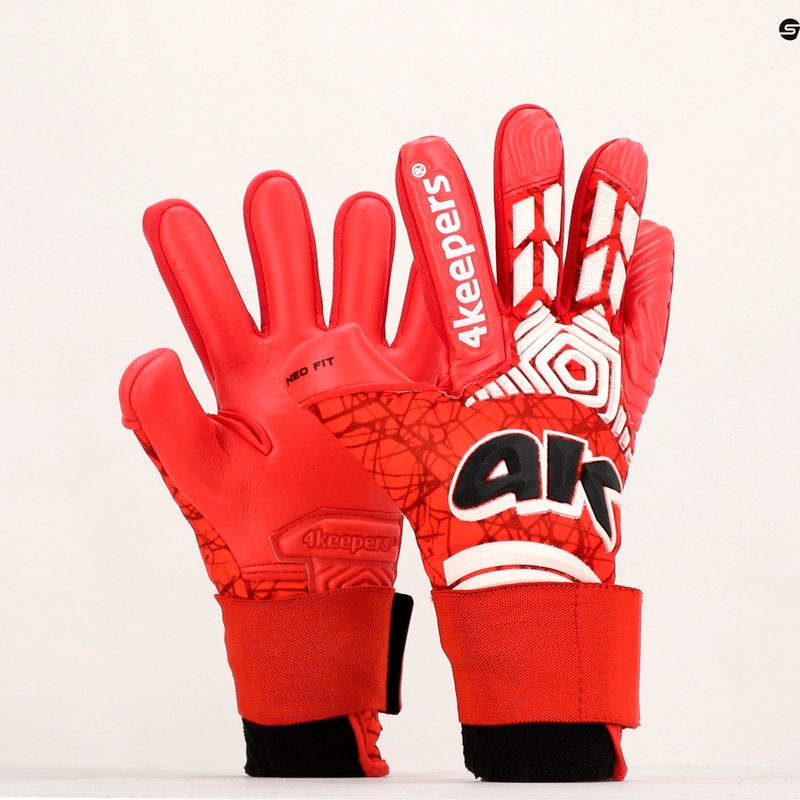 Rękawice bramkarskie 4keepers Neo Rodeo NC czerwony 10