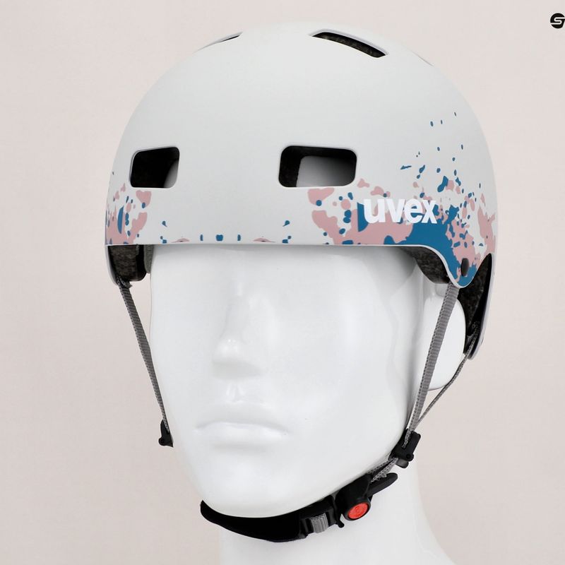 Kask dziecięcy UVEX Kid 3 CC grey grapefruit matt 12