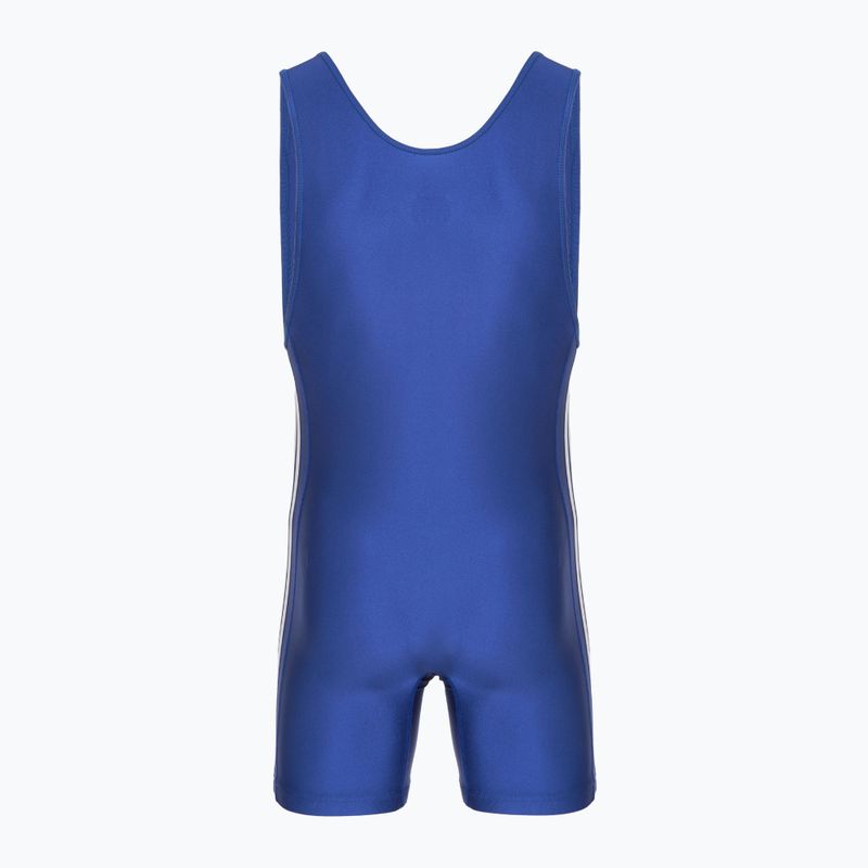 Kombinezon męski adidas 3 Stripe Singlet royal/white 2