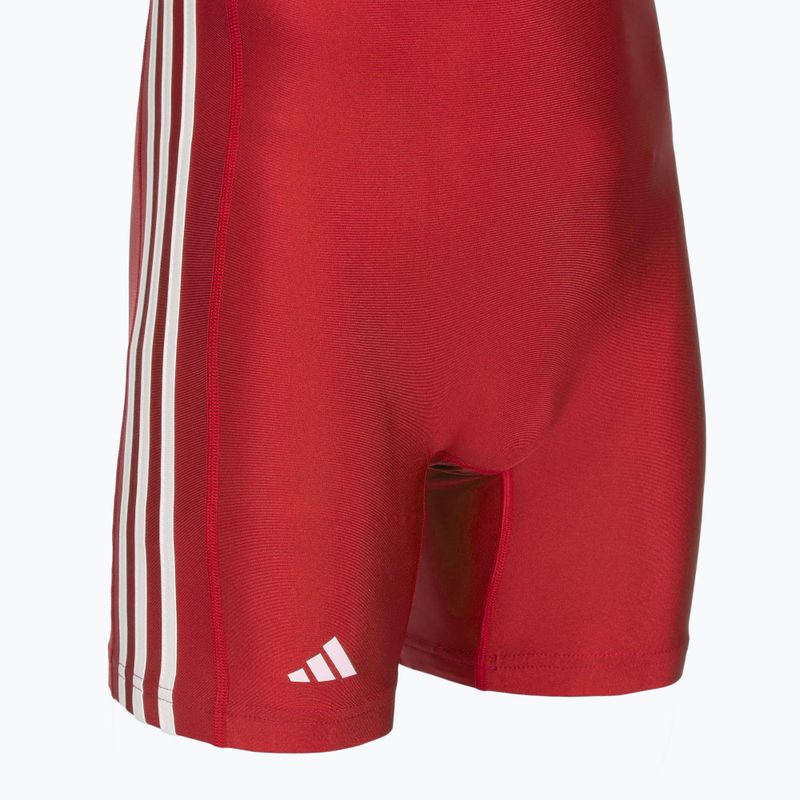 Kombinezon męski adidas 3 Stripe Singlet red/white 3