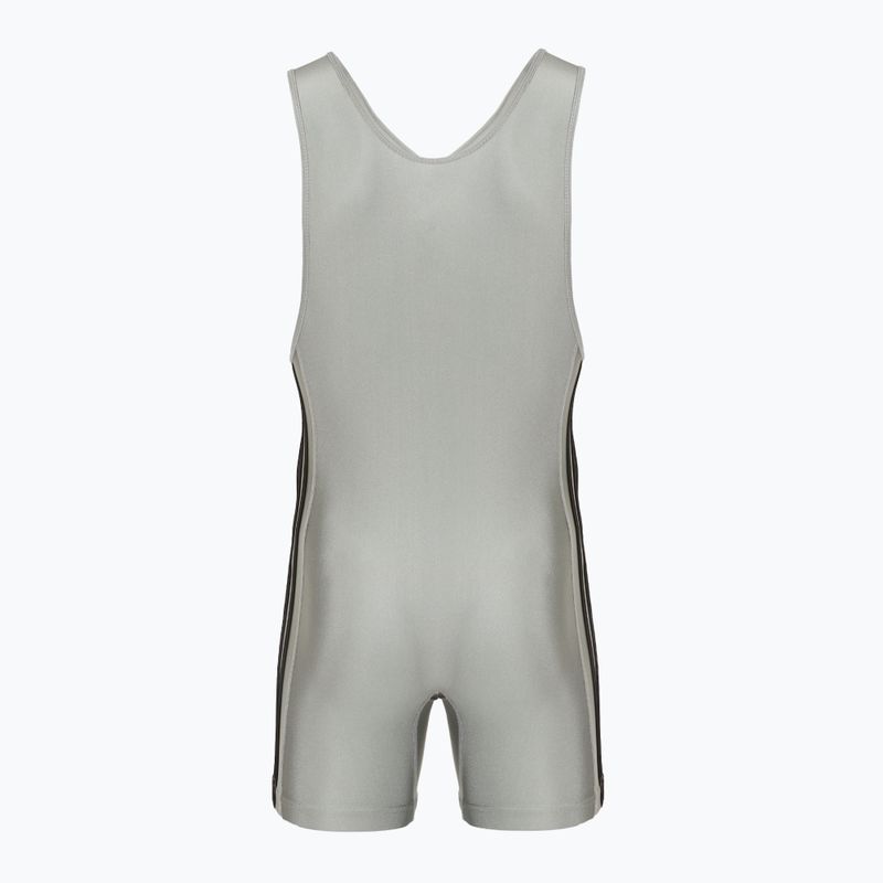 Kombinezon męski adidas 3 Stripe Singlet grey/black 2
