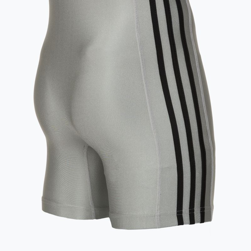 Kombinezon męski adidas 3 Stripe Singlet grey/black 4