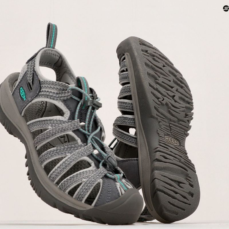 Sandały damskie KEEN Whisper medium grey/ peacock green 17
