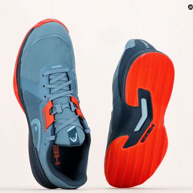 Buty do tenisa męskie HEAD Sprint Team 3.5 Clay bluestone/orange 10