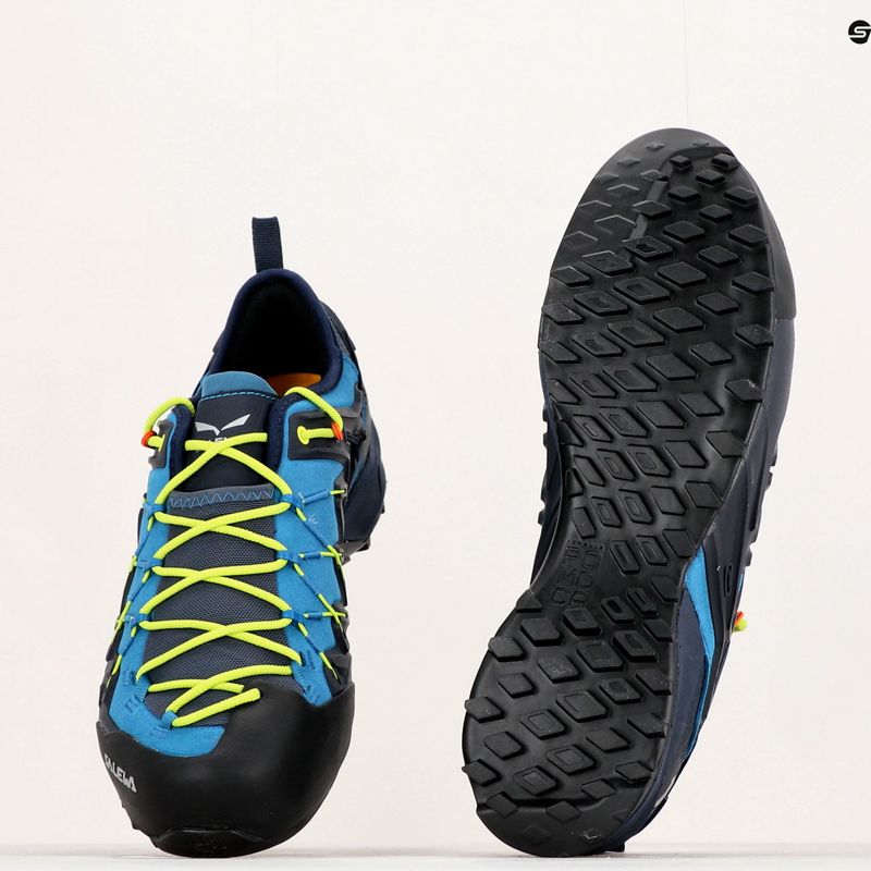 Buty podejściowe męskie Salewa Wildfire Edge premium navy/fluo yellow 11