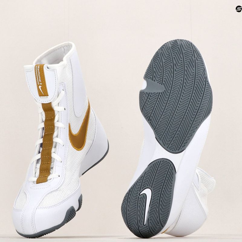 Buty bokserskie Nike Machomai white/gold 15