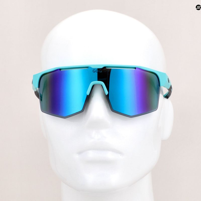 Okulary przeciwsłoneczne GOG Athena matt turquoise/black/ polychromatic white-blue 9