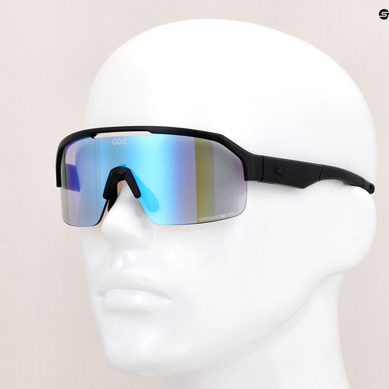 Okulary przeciwsłoneczne GOG Thor C matt black/polychromatic blue 7