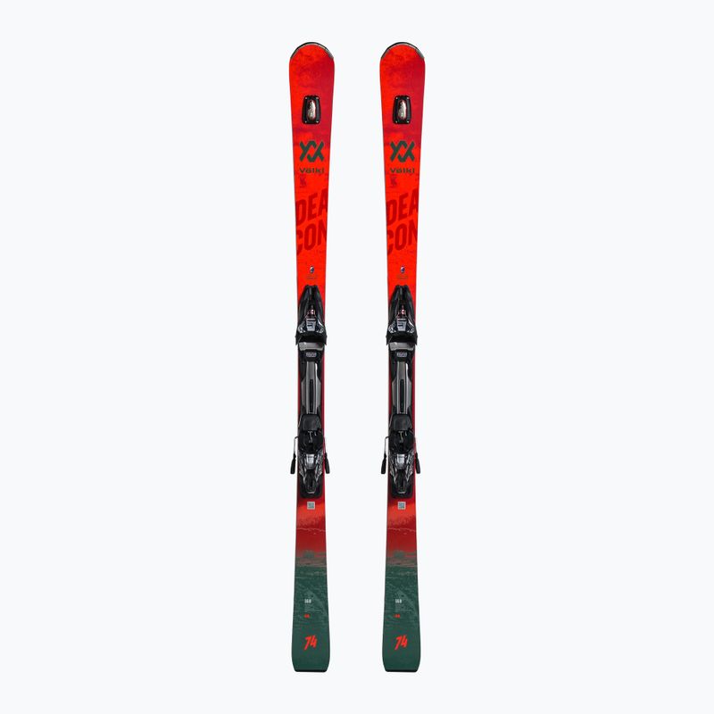 Narty zjazdowe Völkl Deacon 74 + wiązania rMotion2 12 GW red/grey