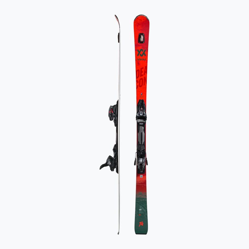Narty zjazdowe Völkl Deacon 74 + wiązania rMotion2 12 GW red/grey 2