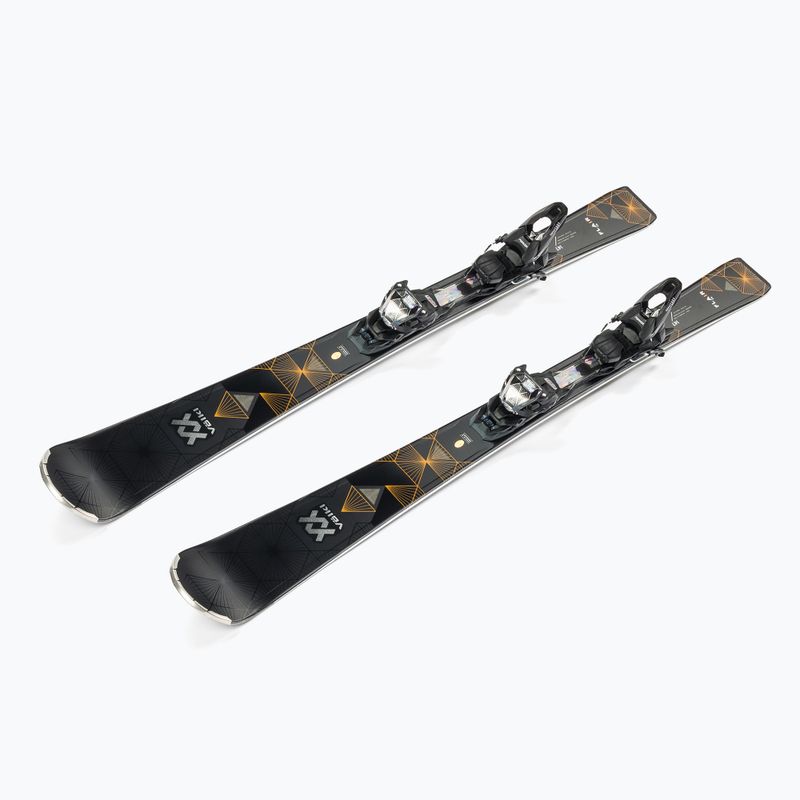 Narty zjazdowe damskie Völkl FLAIR 75 + wiązania VMotion 10 GW Lady black 4