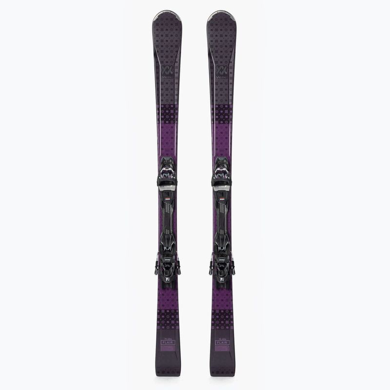 Narty zjazdowe damskie Völkl FLAIR 76 Elite + wiązania VMotion 10 GW Lady black/purple 5