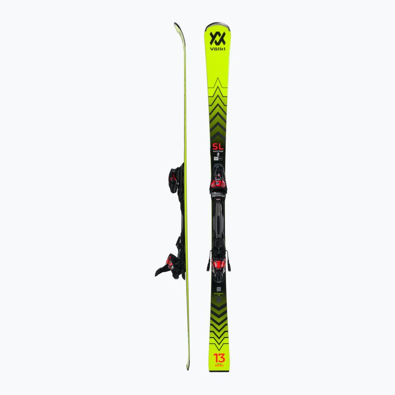 Narty zjazdowe Völkl Racetiger SL + wiązania RMotion 3 12 GW yellow/black 2