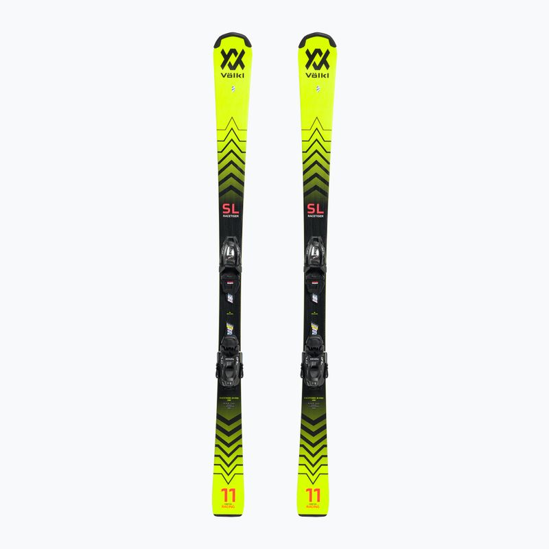 Narty zjazdowe dziecięce Völkl Racetiger JR Pro + wiązania 7.0 VMotion JR yellow/black