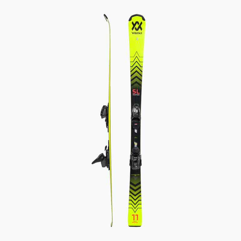 Narty zjazdowe dziecięce Völkl Racetiger JR Pro + wiązania 7.0 VMotion JR yellow/black 2