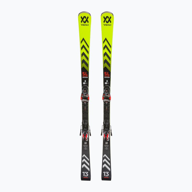 Narty zjazdowe Völkl Racetiger SL Master + wiązania XComp 16 GW yellow/black