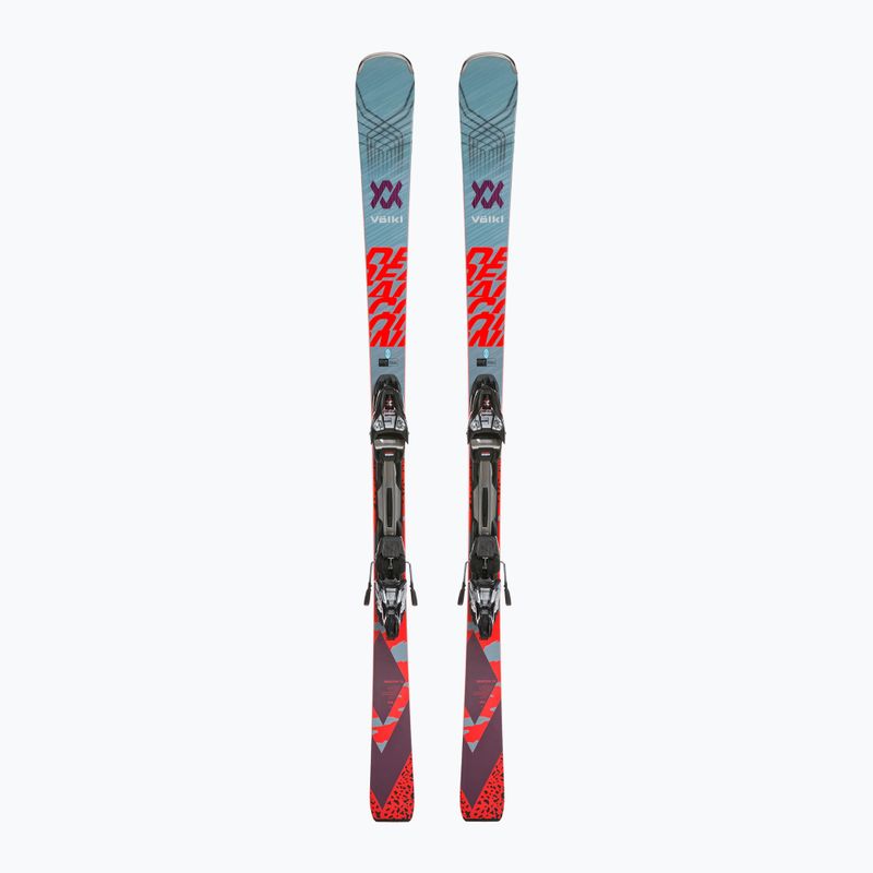 Narty zjazdowe Völkl Deacon 72 + wiązania RMotion3 12 GW light blue/flo red/pearl red