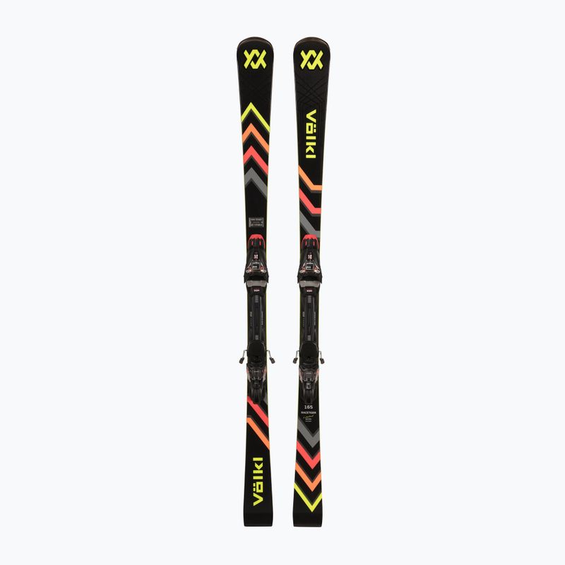 Narty zjazdowe Völkl Racetiger SL 100 Years LTD + wiązania RMotion3 14 GW black/yellow/orange