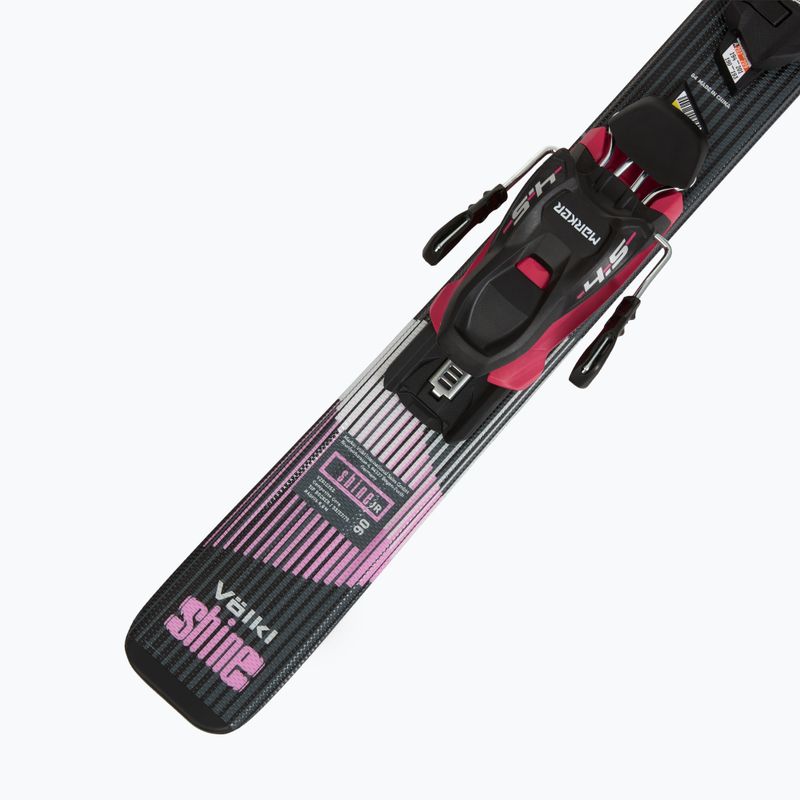 Narty zjazdowe dziecięce Völkl Shine Jr + wiązania 4.5 VMotion Jr Lady 80-90 cm black/pink 7