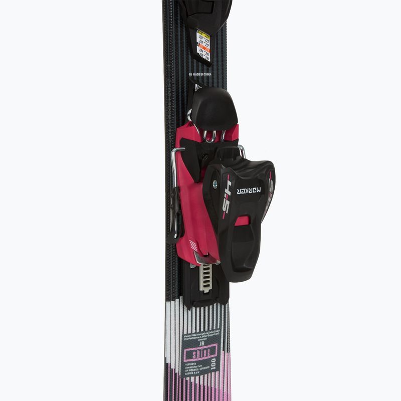 Narty zjazdowe dziecięce Völkl Shine Jr + wiązania 4.5 VMotion Jr Lady 100-120 cm black/pink 5