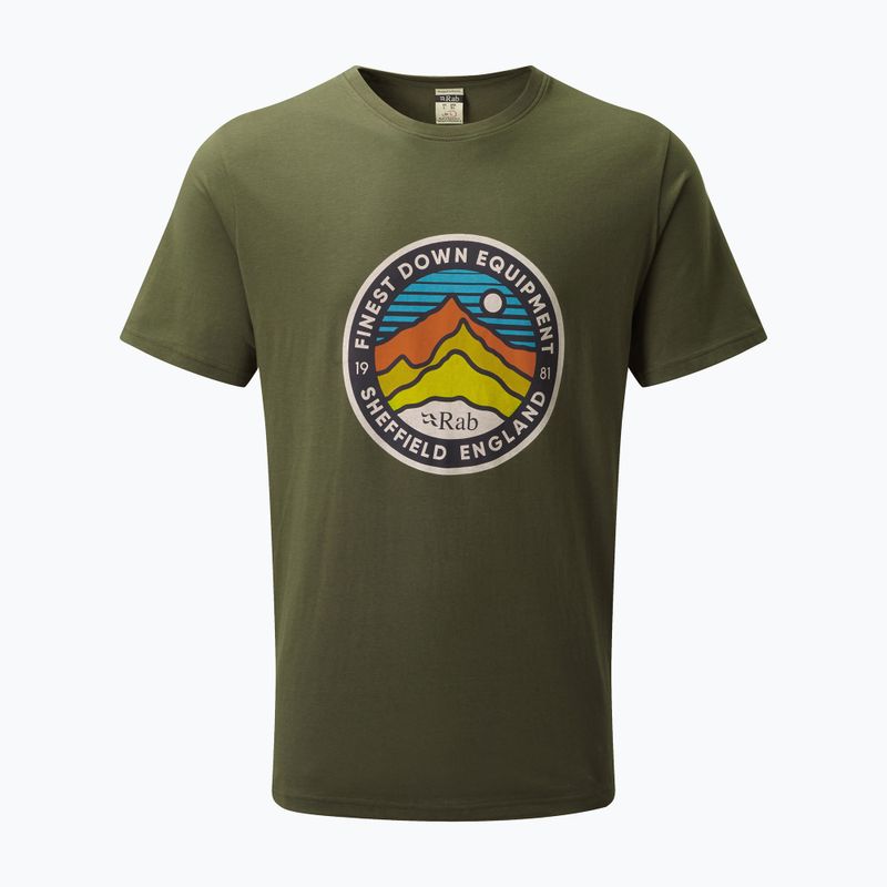 Koszulka męska Rab Stance 3 Peaks army 2