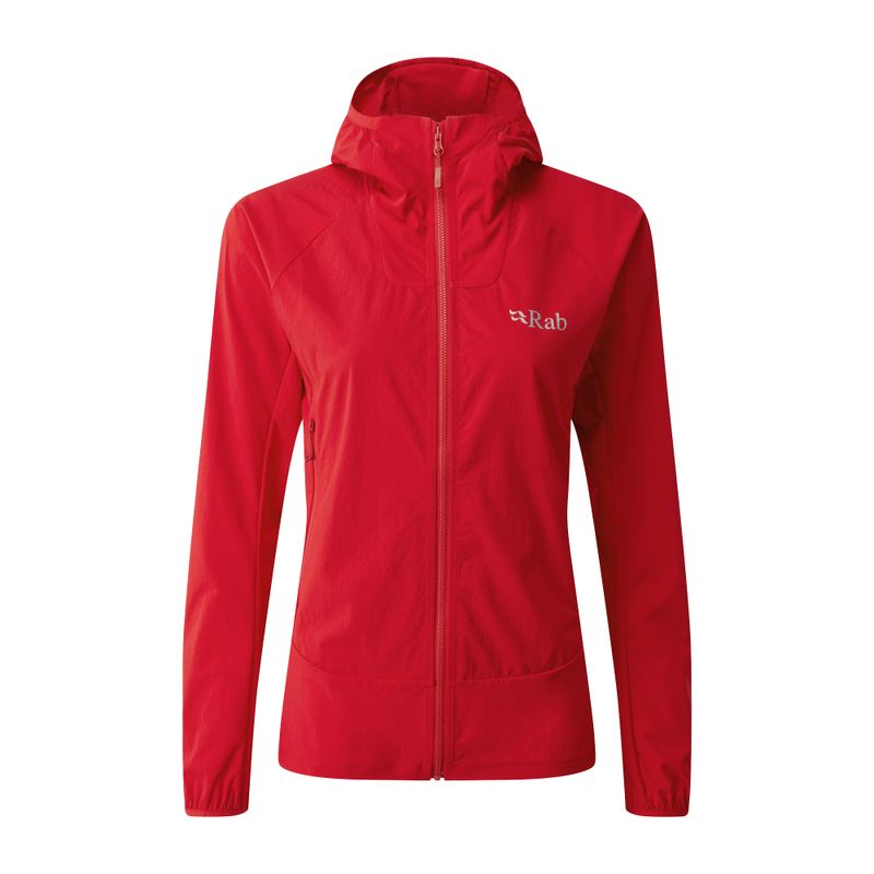 Kurtka softshell damska Rab Borealis ruby