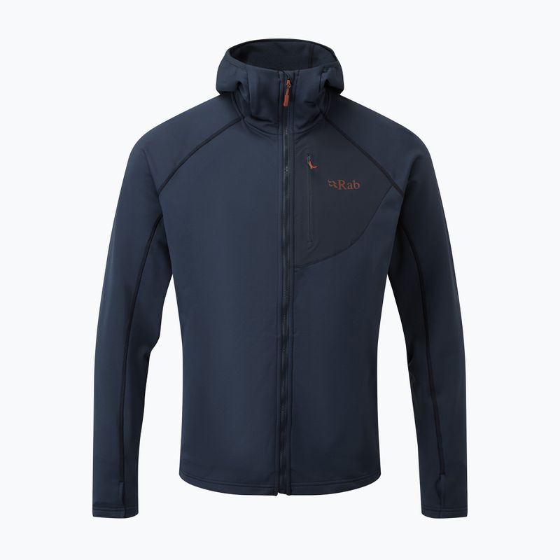 Bluza trekkingowa męska Rab Superflux Hoody deep ink/deep ink