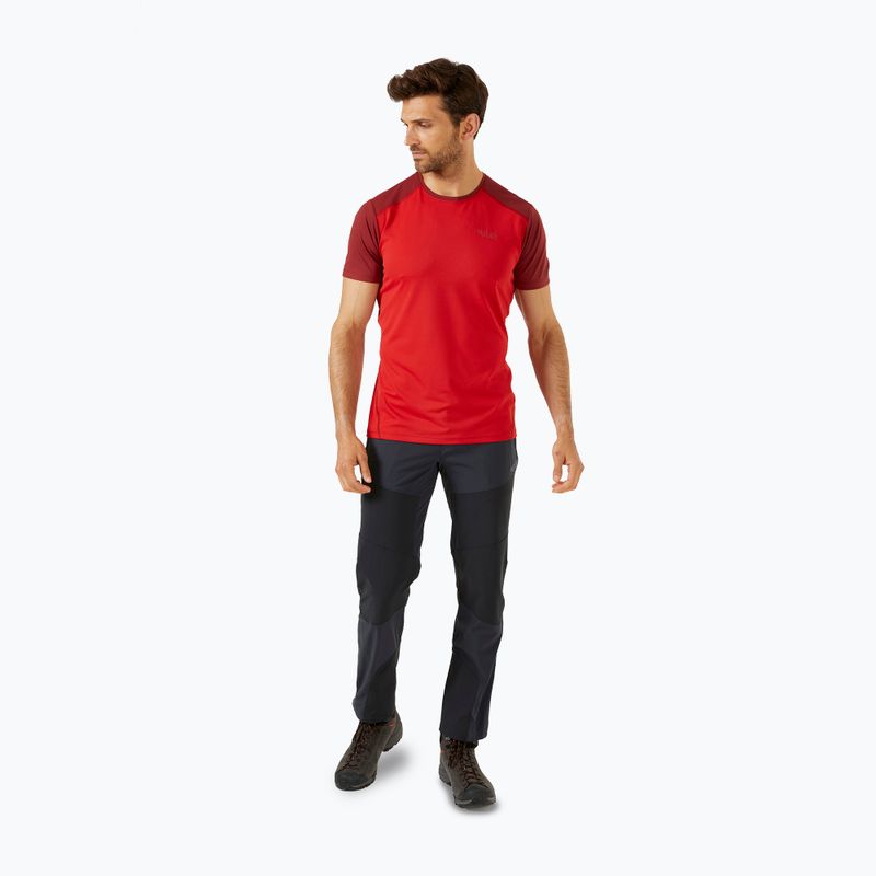 Koszulka męska Rab Force ascent red/oxblood red 2