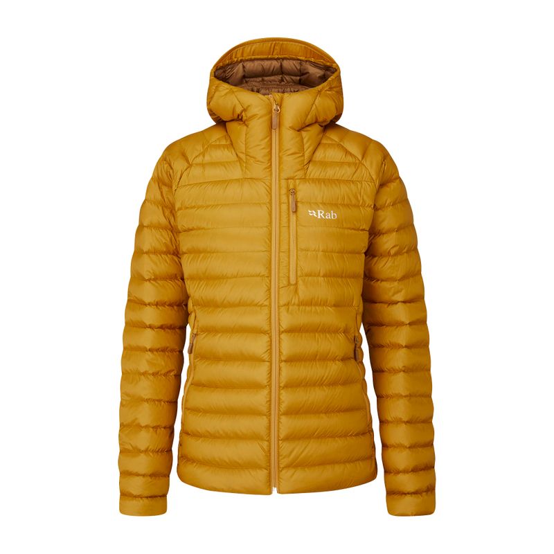 Kurtka puchowa damska Rab Microlight Alpine dark butternut