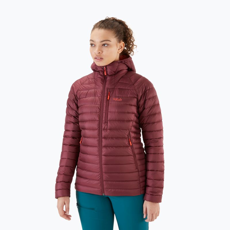 Kurtka puchowa damska Rab Microlight Alpine deep heather