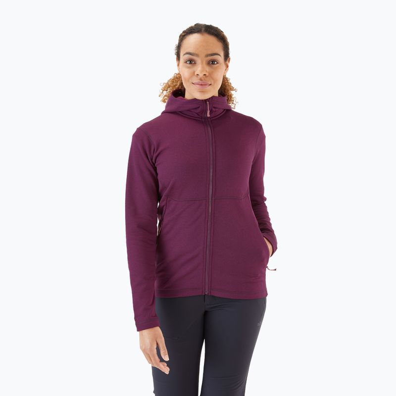 Bluza trekkingowa damska Rab Geon Hoody eggplant