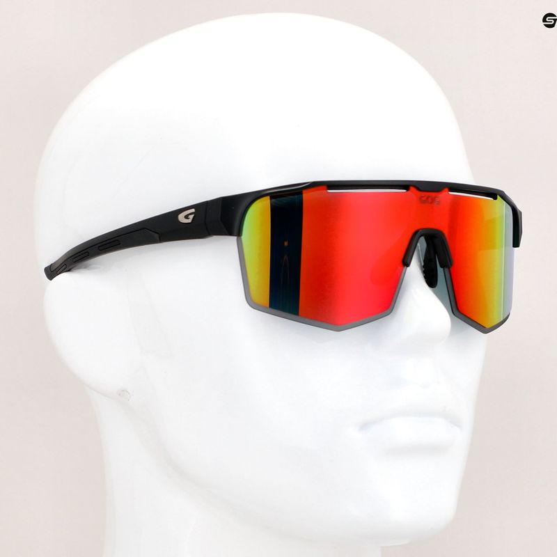 Okulary przeciwsłoneczne GOG Athena matt black/polychromatic red 9