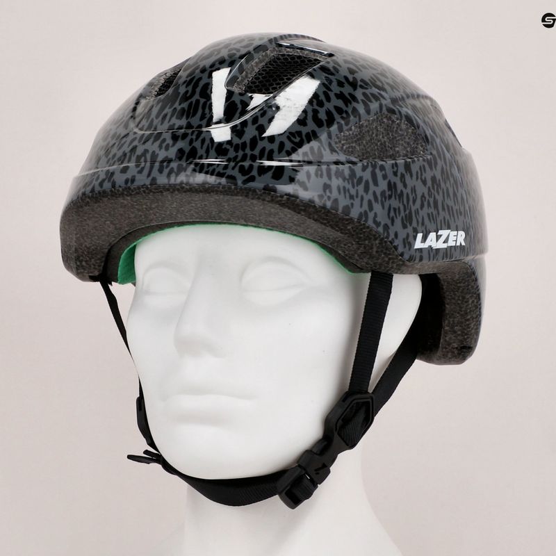 Kask rowerowy dziecięcy Lazer Nutz KinetiCore black leopard 10