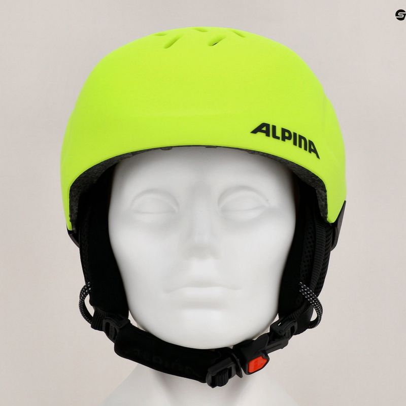 Kask narciarski dziecięcy Alpina Pizi neon/yellow matt 10