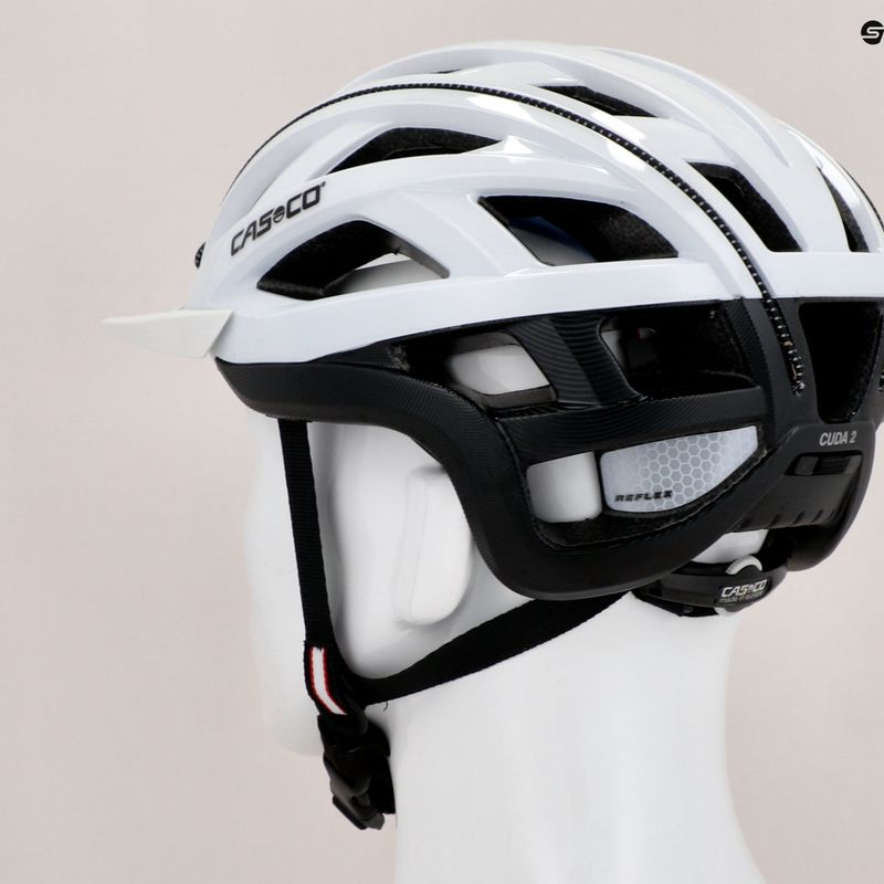 Kask rowerowy CASCO Cuda 2 white/black 9