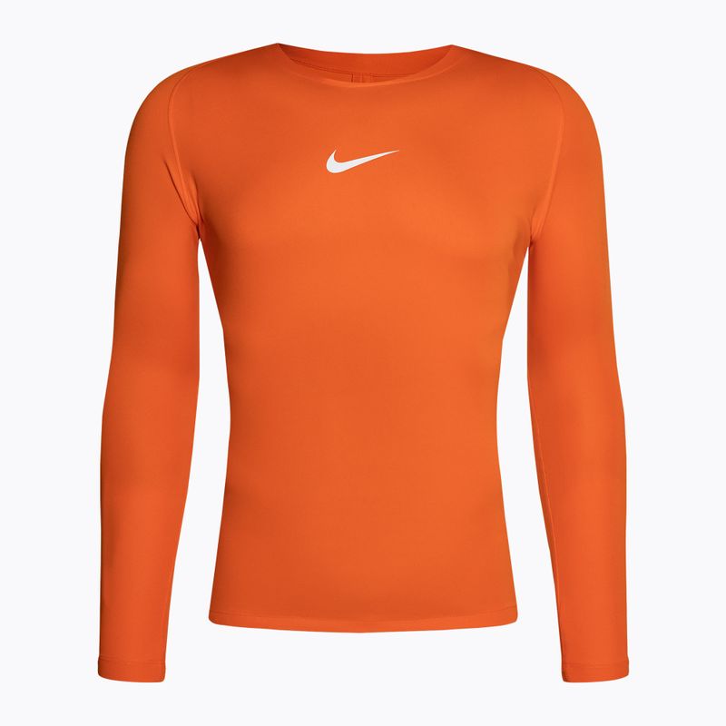 Longsleeve termoaktywny męski Nike Dri-FIT Park First Layer LS safety orange/white