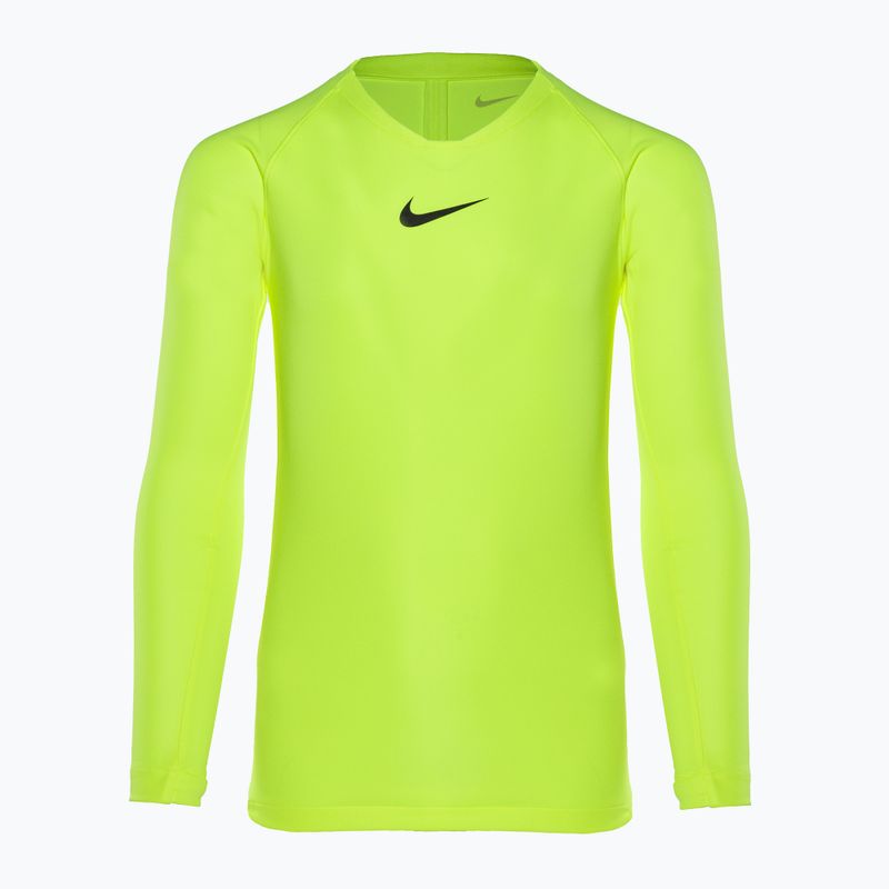 Longsleeve termoaktywny dziecięcy Nike Dri-FIT Park First Layer volt/black