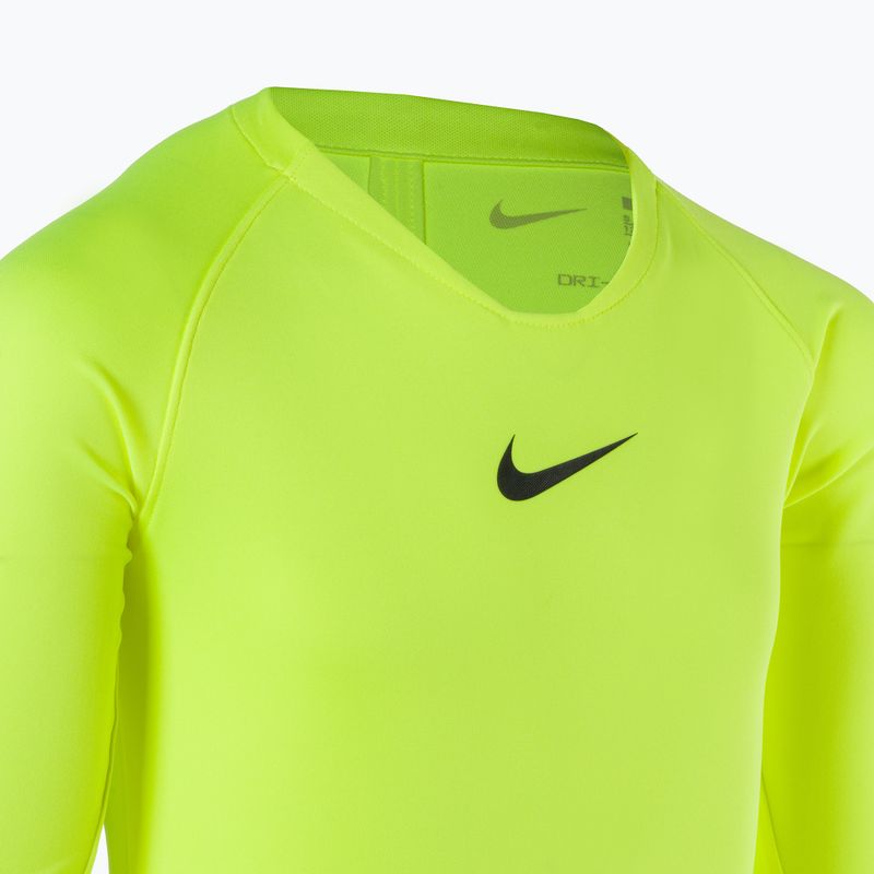 Longsleeve termoaktywny dziecięcy Nike Dri-FIT Park First Layer volt/black 3