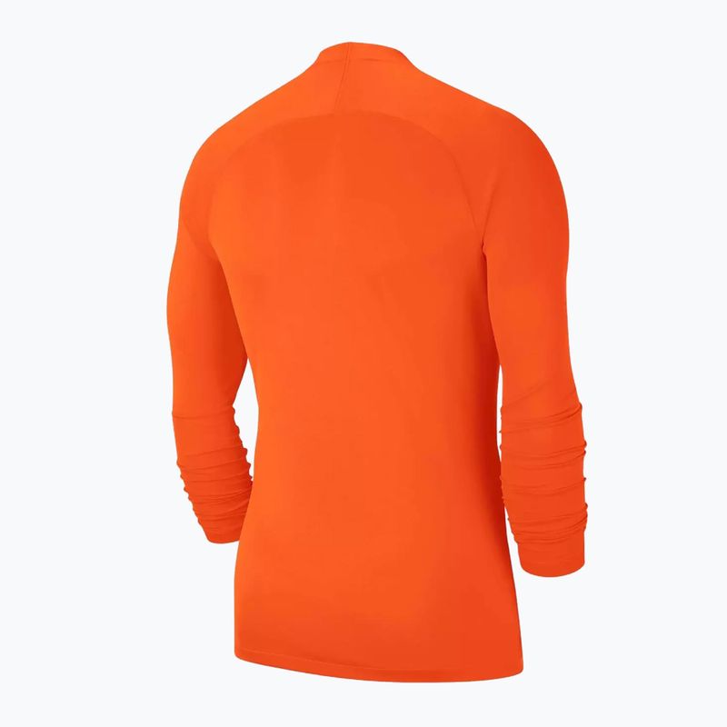 Longsleeve termoaktywny dziecięcy Nike Dri-FIT Park First Layer safety orange/white 2