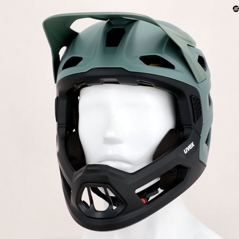 Kask rowerowy UVEX Revolt MIPS moss green/black matt 14