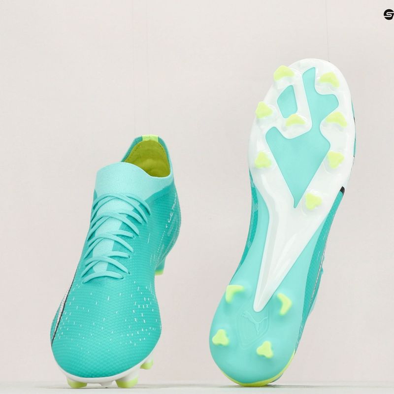 Buty piłkarskie męskie PUMA Ultra Match FG/AG electric peppermint/puma white/fast yellow 19