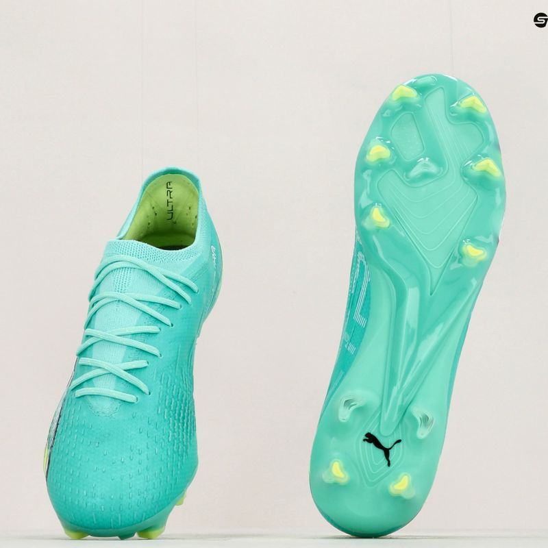 Buty piłkarskie męskie PUMA Ultra Ultimate FG/AG electric peppermint/puma white/fast yellow 17