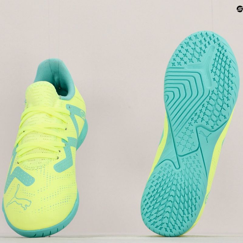 Buty piłkarskie dziecięce PUMA Future Play IT fast yellow/puma black/electric peppermint 17