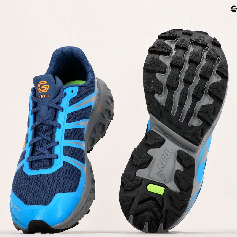Buty do biegania męskie Inov-8 Trailfly Ultra G300 Max blue/grey/nectar 11