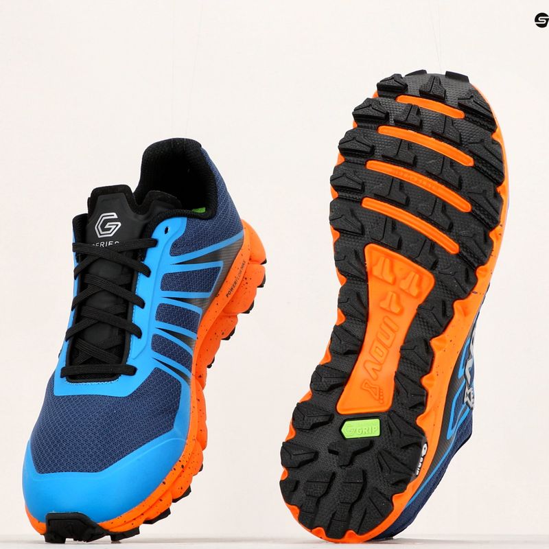 Buty do biegania męskie Inov-8 Trailfly G 270 V2 blue/nectar 18