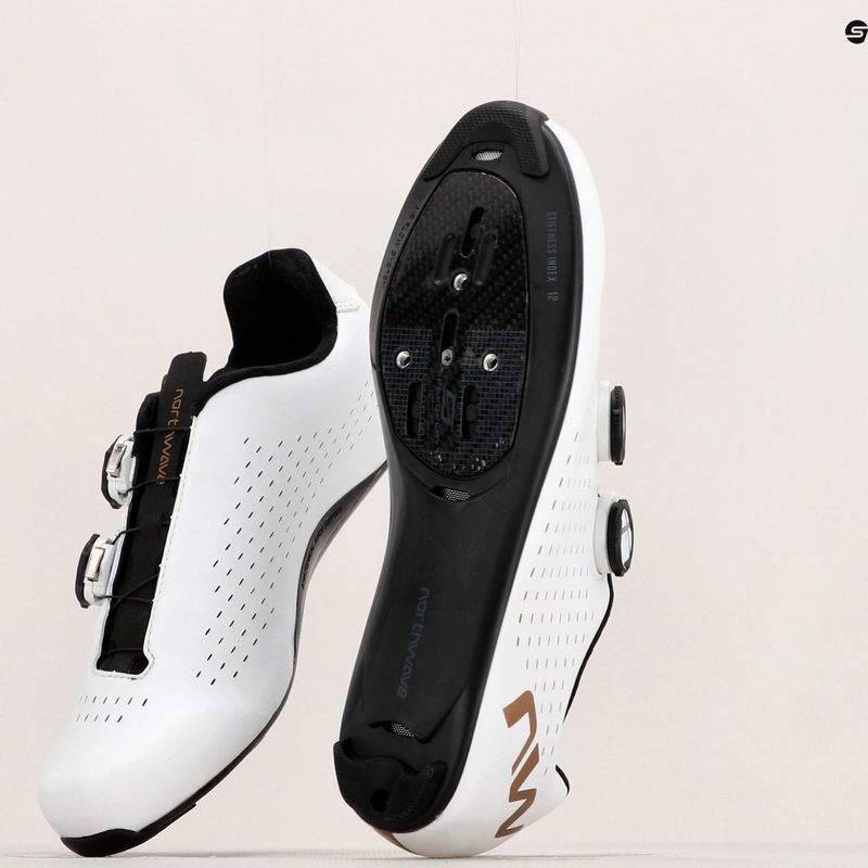 Buty szosowe męskie Northwave Revolution 3 white/bronze 11